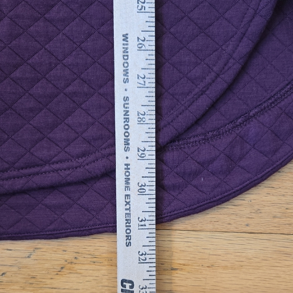Athletic Works Womens Size Large Quilted Jacket With Hoodie Burgandy - Picture 7 of 11